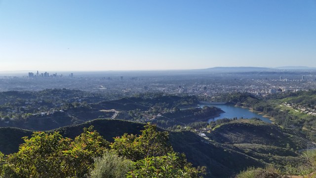 Downtown LA and Lake Hollywood
