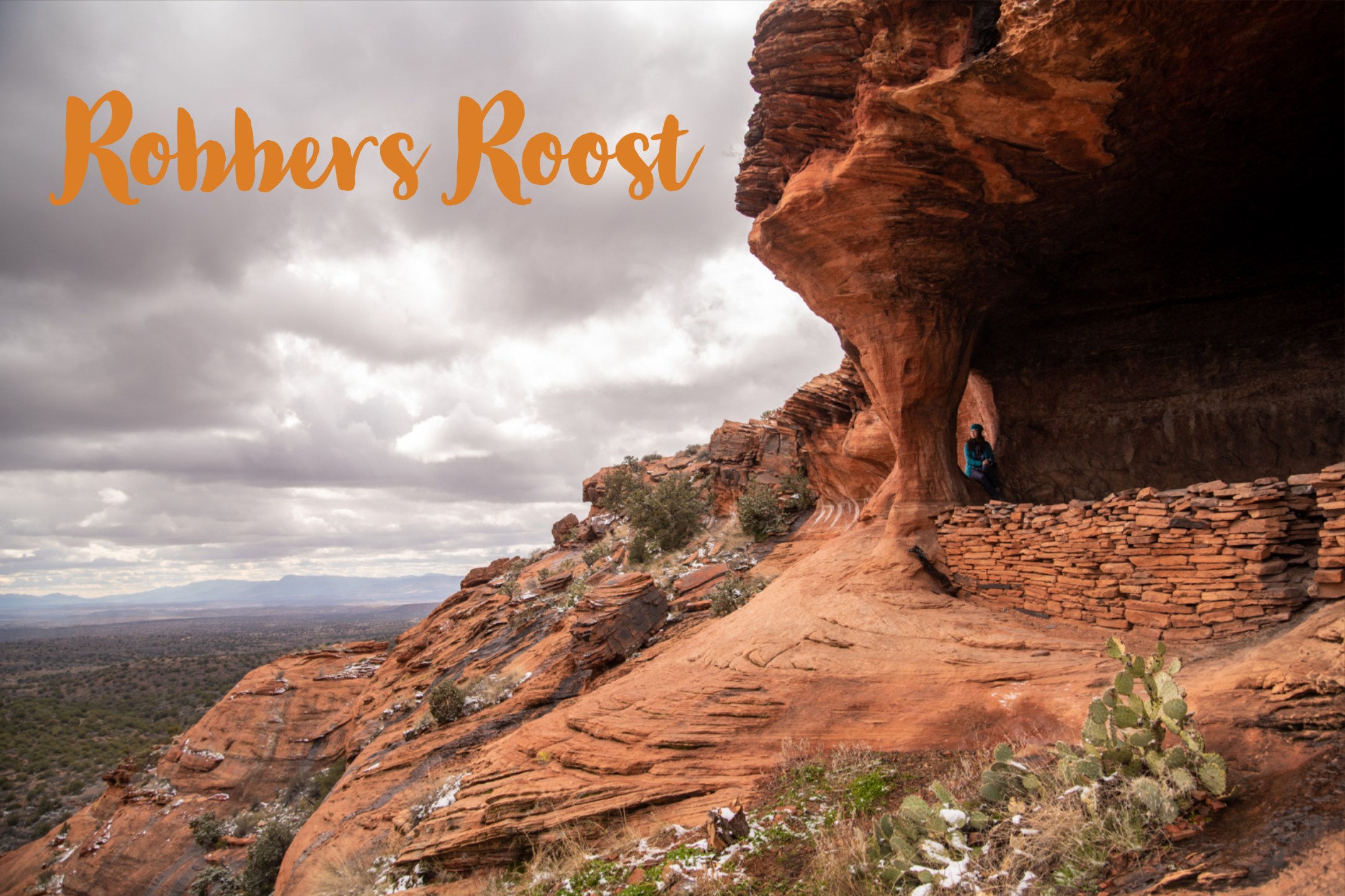 Robbers Roost Trail In Arizona Hiking Girl With Dog robbers-roost-trail-in-arizona-hiking-girl-with-dog